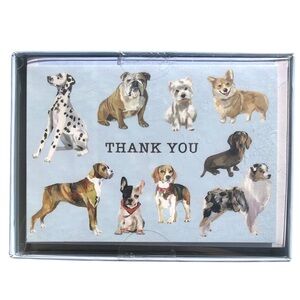 Molly & Rex Thank You Dog Breed Greeting Cards, Window Box Set of 12 (22400)